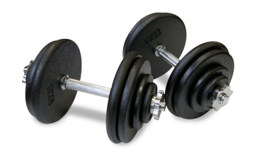 image of Body Power 45Kg Spinlock Pro-Style Dumbbell Weight Set