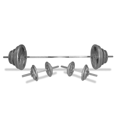 image of Body Power 112Kg 6FT Tri-Grip SPINLOCK Weight Set