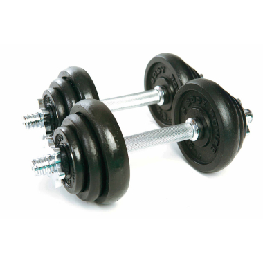 image of Body Power 20Kg Spinlock Dumbbell Weight Set