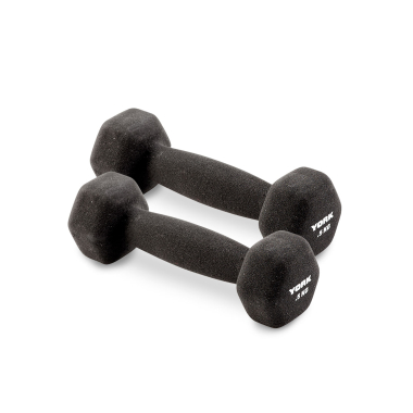 image of York Neoprene Hex Dumbbells Pairs 0.5kg x 2