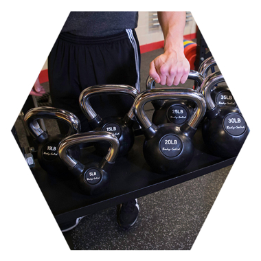 image of Body-Solid Kettlebell Tray - (Fits Body-Solid Hex Rigs)