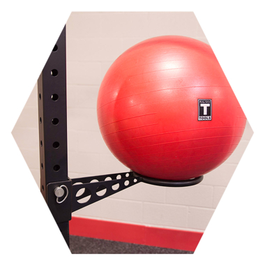 image of Body-Solid Stability Ball Holder - (Fits Body-Solid Hex Rigs & SPR1000)