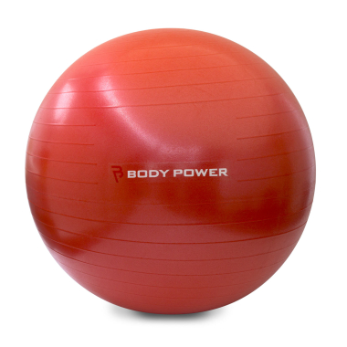 image of Body Power 65cm Gym Ball With Pump (300Kg Burst Resistant) Red