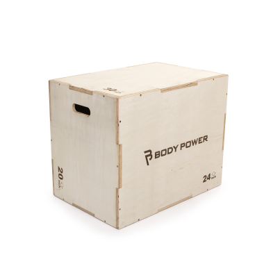 image of Body Power Large Wooden 3 in 1 Plyo Box (30