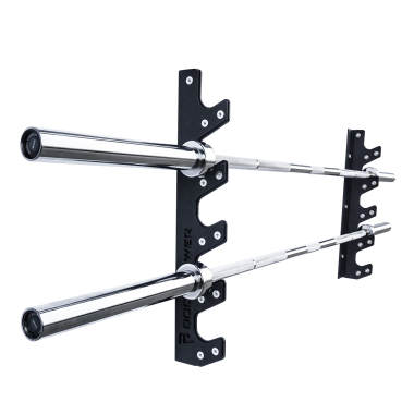 image of Body Power Wall Mounted Barbell Rack - Stores 5 Bars