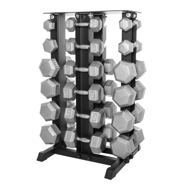 image of Body Power 5-30Kg Hex Dumbbell Weight Set & Rack