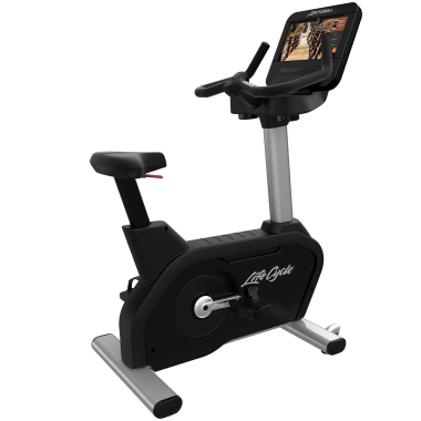 image of Life Fitness Integrity DSE3HD Upright Bike WIFI - Artic Silver