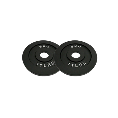 image of Body Power 5Kg Machined Cast Iron Olympic Weight Plates (x2)