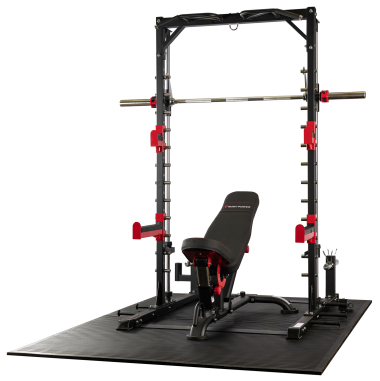 image of Body Power Smith Half Rack with Bench