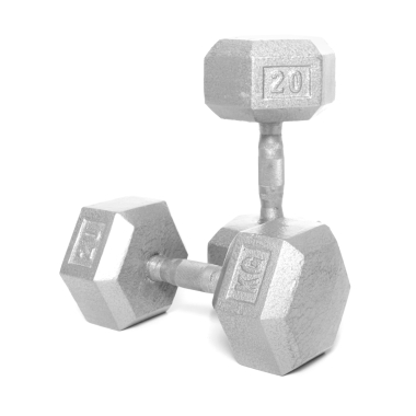 image of Body Power 20kg Hex Dumbbell (x2)