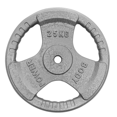 image of Body Power 25Kg Standard Tri Grip Weight Plates (x2)