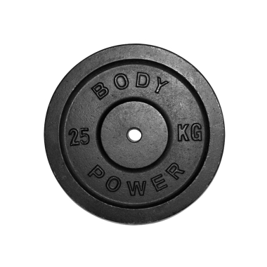 image of Body Power 25Kg Cast Iron Standard Weight Plates (x2)