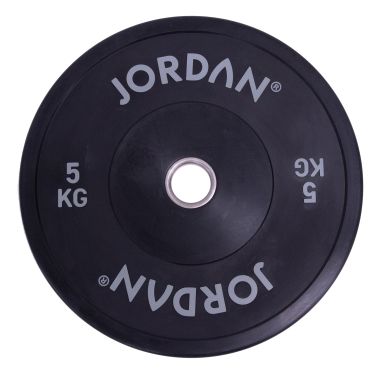 image of JORDAN 5Kg HG Black Rubber Bumper Plate (x1)