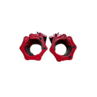 image of Body Power Olympic Quick Lock Collars - Red (Pair)