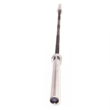 image of Body Power 6' Olympic Bar - Black Shaft with Chrome Sleeves (28mm Grip)