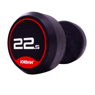 image of JORDAN 22.5kg Classic Rubber Dumbbells (x2)