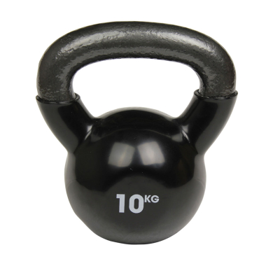 image of Fitness-MAD 10kg Kettlebell - Black