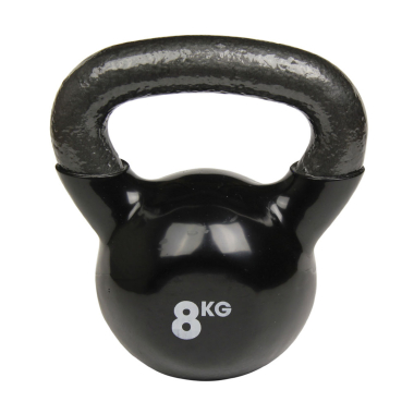 image of Fitness-MAD 8kg Kettlebell - Black