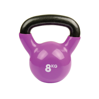 image of Fitness-MAD 8kg Kettlebell - Purple