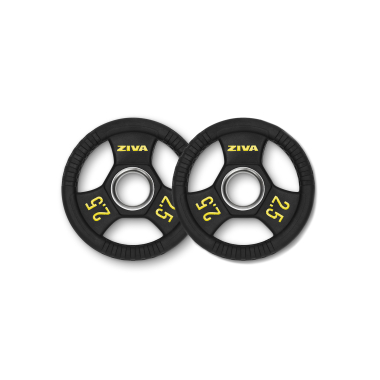 image of Ziva 2.5Kg Performance Rubber Grip Olympic Disc (x2)
