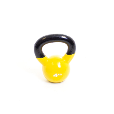 image of Body Power 4kg Vinyl Coated Kettlebell