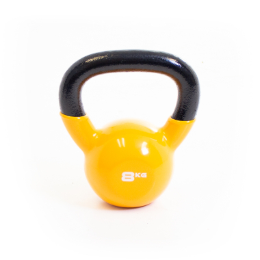 image of Body Power 8kg Vinyl Coated Kettlebell