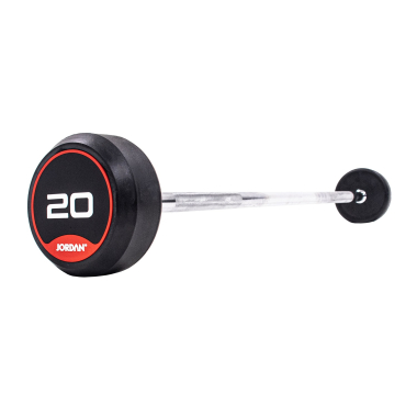 image of JORDAN 20kg Classic Rubber Barbell with Straight Bar