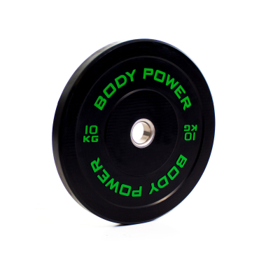 image of Body Power 10Kg Solid Rubber Olympic Weight Plate (x1)