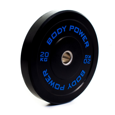 image of Body Power 20Kg Solid Rubber Olympic Weight Plate (x1)