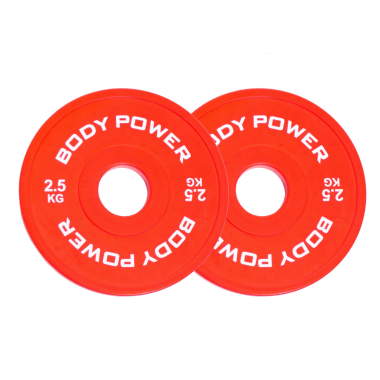 image of Body Power 2.5Kg Coloured Fractional Olympic Disc (x2)