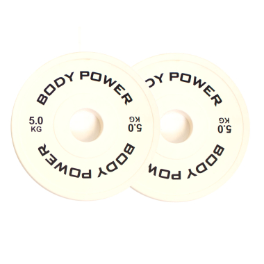 image of Body Power 5Kg Coloured Fractional Olympic Disc (x2)