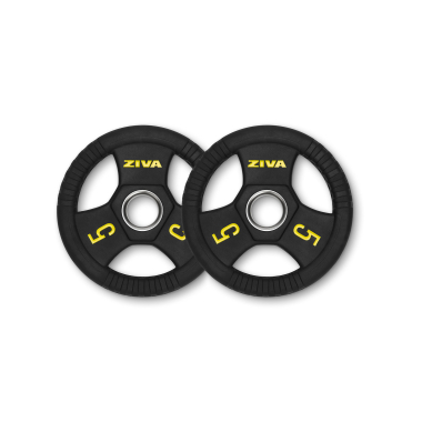 image of Ziva 5Kg Performance Rubber Grip Olympic Disc (x2)