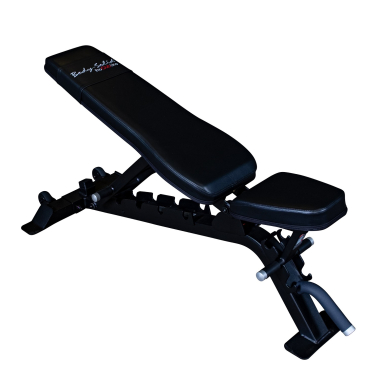 image of Body-Solid Pro Club Line Full Commercial Flat/Incline/Decline Utility Bench (BLACK)