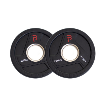 image of Body Power 1.25kg Rubber Tri-Grip Olympic Weight Plates (x2)