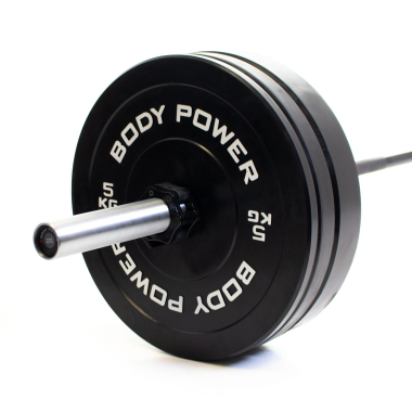 image of Body Power 90Kg Solid Rubber Olympic Weight Set
