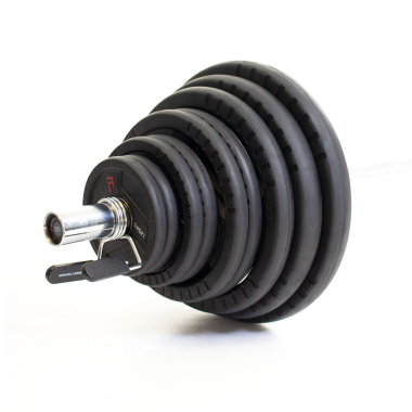 image of Body Power 145kg Rubber Tri-Grip Olympic Weight Set