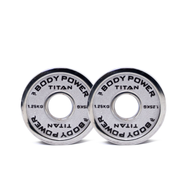 image of Body Power TITAN Calibrated Cast Iron Olympic Plate 1.25kg (x2)