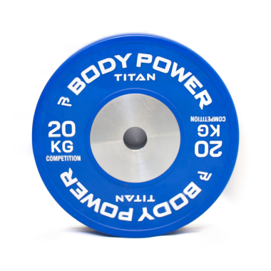 image of Body Power TITAN Competition Bumper Plate 20kg (x1)