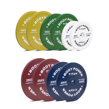 image of Body Power TITAN Calibrated Cast Iron Olympic Plate Kit 150kg