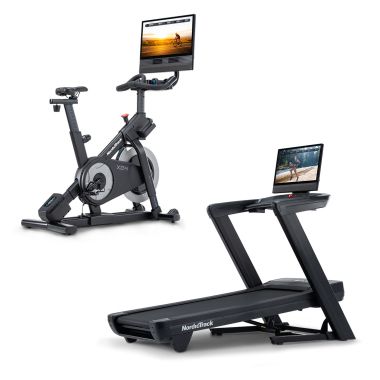image of NordicTrack Commercial 2450 Folding Treadmill & X24 Studio Bike Bundle