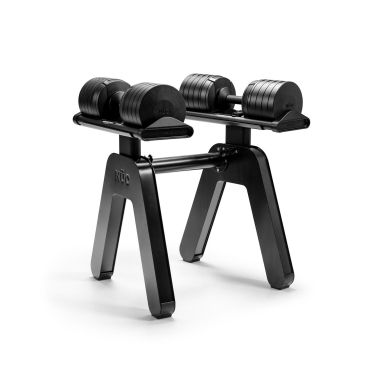 image of NÜOBELL S® Adjustable Dumbbells and S® Pylon Floor Stand