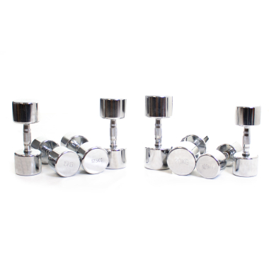 image of Body Power 12.5-20Kg Ergo Chrome Dumbbell Weight Set
