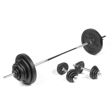 image of Body Power 102Kg 7FT Combi Standard Weight Set