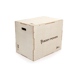 Body Power Large Wooden 3-in-1 Plyo Box